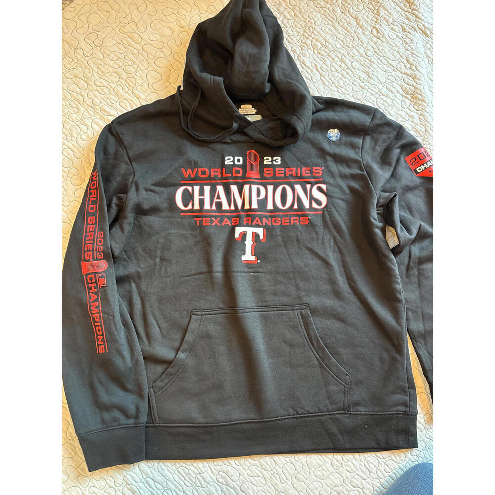 2023 World Series Champions Texas Rangers Men's Hoodie Size XL